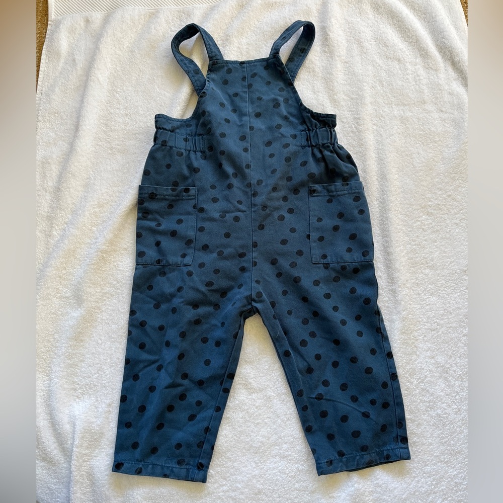 Overalls with ruffle